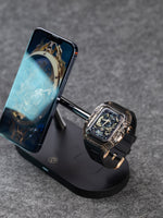 Load image into Gallery viewer, Apple Watch  Case Black  with Metal Button
