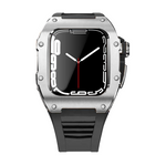 Load image into Gallery viewer, Apple Watch Case star screw Stainless steel black strap
