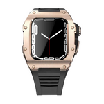 Load image into Gallery viewer, Apple Watch Case star screw Stainless steel black strap
