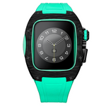 Load image into Gallery viewer, Apple Watch Case -Green  Titanium &amp; carbon fibre
