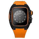 Load image into Gallery viewer, Apple Watch Case -Orange  Titanium &amp; carbon fibre
