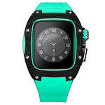 Load image into Gallery viewer, Apple Watch Case -Green  Titanium &amp; carbon fibre
