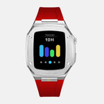 Load image into Gallery viewer, Apple Watch Case Silver  - Silicone strap
