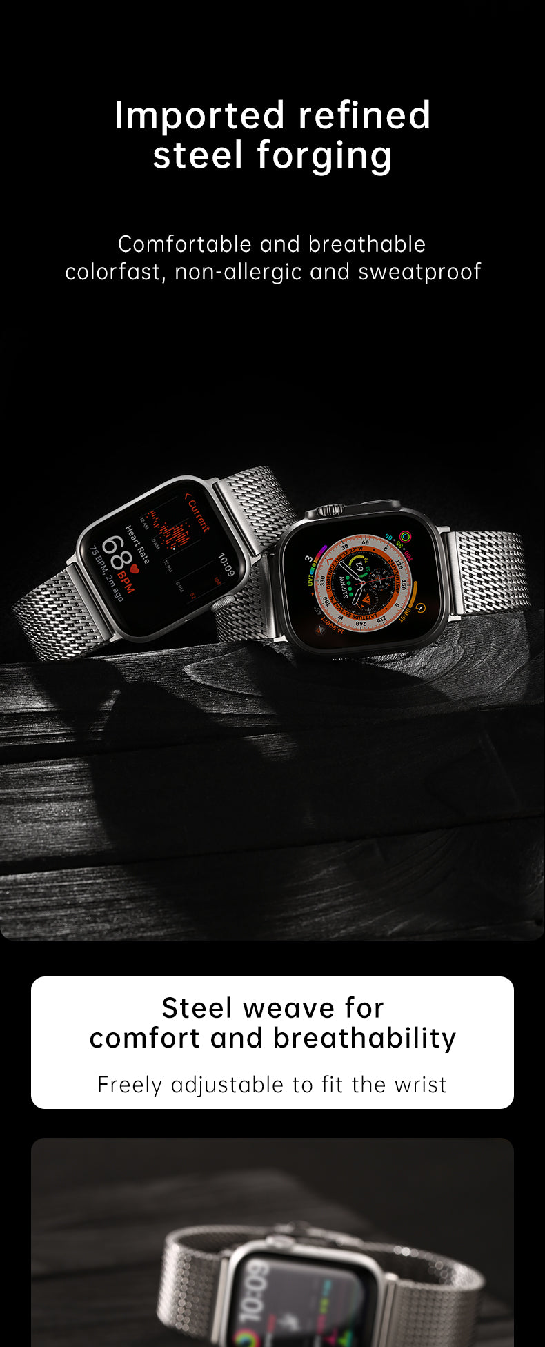 Milanese Loop Band For Apple Watch