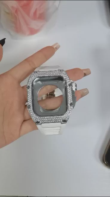 Apple Watch Case Full Titanium 443 Diamonds