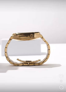 Apple watch Case -18K Gold metal bracelet