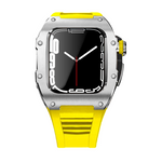 Load image into Gallery viewer, Apple Watch Case star screw Stainless steel Yellow strap
