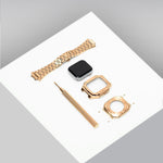 Load image into Gallery viewer, Apple watch Case -18K Gold metal bracelet - ZIVRRI.COM
