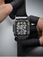 Load image into Gallery viewer, Apple Watch Case - Black bezel silver case
