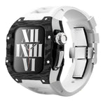 Load image into Gallery viewer, Apple Watch star screw  Case  -Carbon fibre &amp; titanium  white
