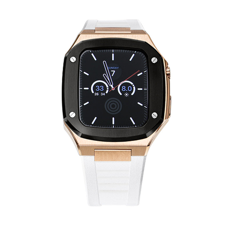 Apple Watch Case -  Series White  black bezel
