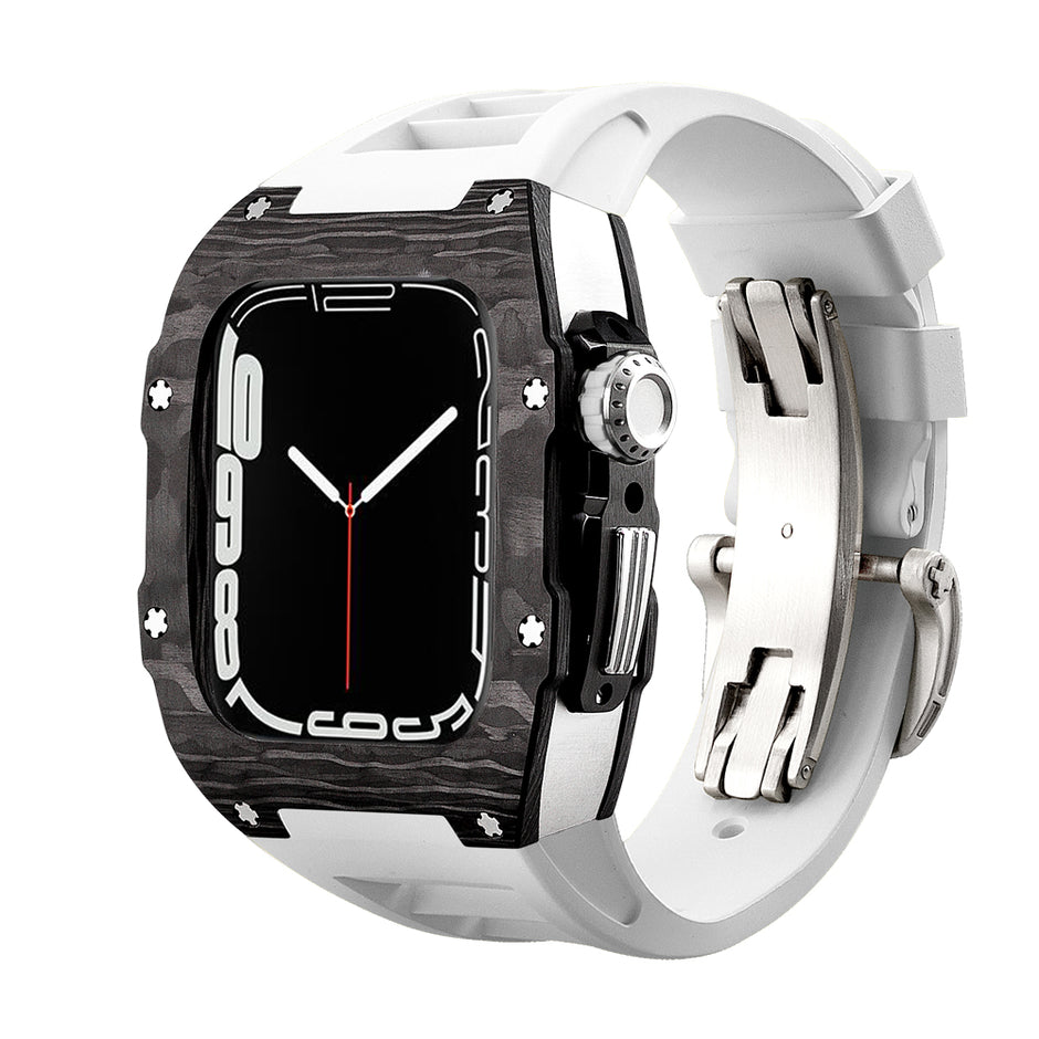 Apple Watch Ultra Case  -Carbon fibre white