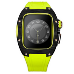 Load image into Gallery viewer, Apple Watch Case -Yellow  Titanium &amp; carbon fibre
