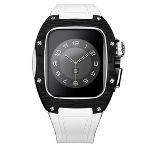 Apple Watch Case -White Titanium & carbon fibre