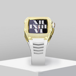 Load image into Gallery viewer, Apple Watch Case White  Titanium diamonds
