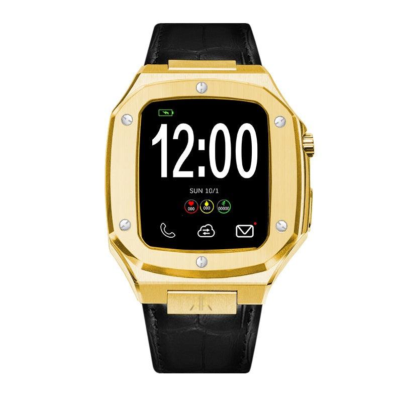 Apple Watch  Case  Gold silicone strap - ZIVRRI.COM