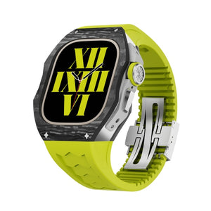 Apple Watch Case  Carbon fiber Green -ULTRA 49MM