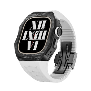 Apple Watch Case  Carbon fiber White -ULTRA 49MM