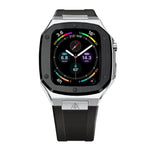 Load image into Gallery viewer, Apple Watch  Case Silver  Black Silicone - ZIVRRI.COM
