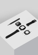 Load image into Gallery viewer, Apple Watch Case Series 7 Black Metal Bracelet - ZIVRRI.COM
