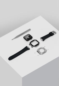Apple Watch Case Silver  - Silicone strap