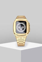 Load image into Gallery viewer, Apple watch Case -18K Rose Gold metal bracelet - ZIVRRI.COM
