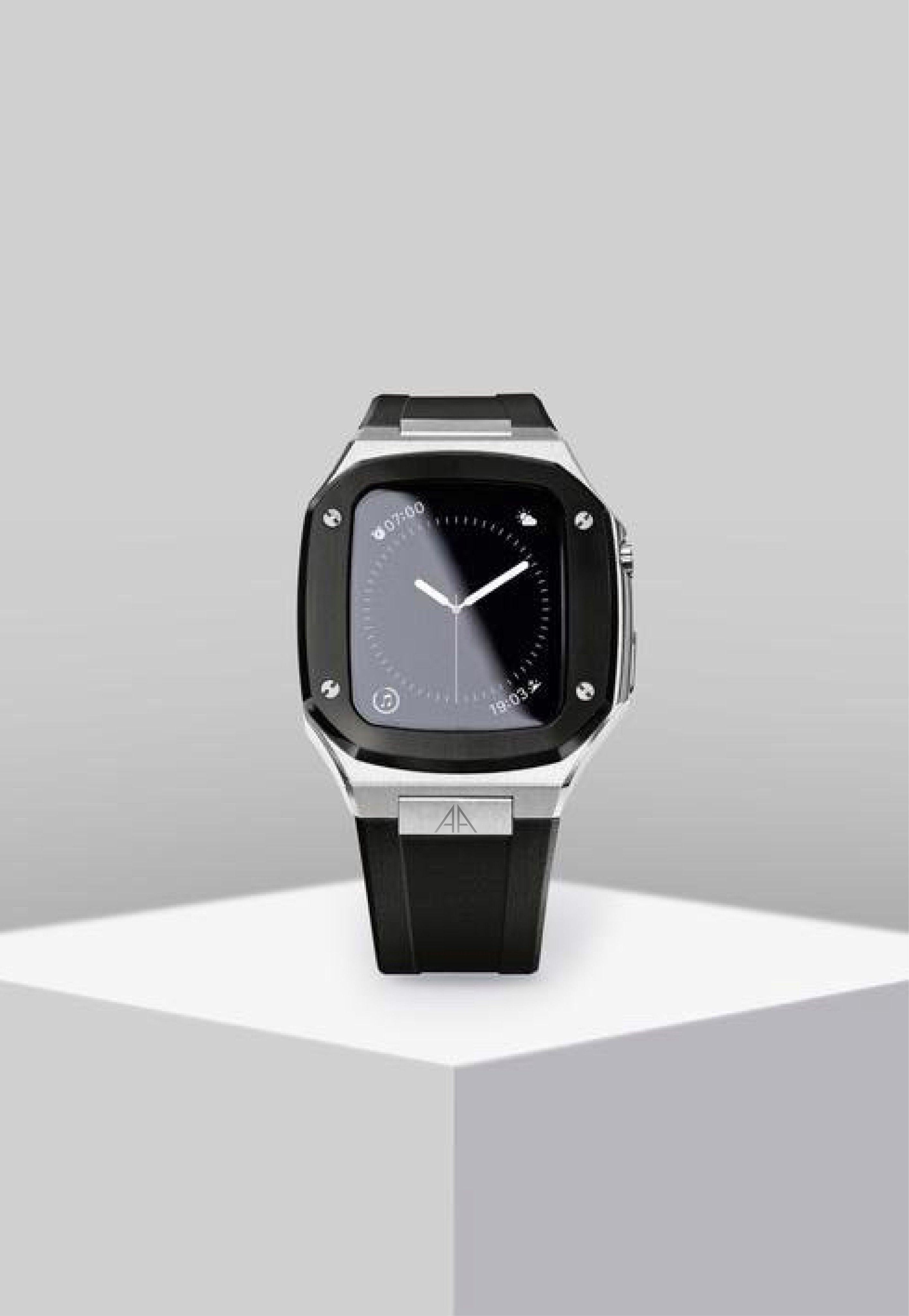 Apple Watch case - SiIver Black - ZIVRRI.COM