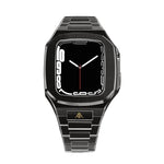 Load image into Gallery viewer, Apple Watch Case Series 7 Black Metal Bracelet - ZIVRRI.COM

