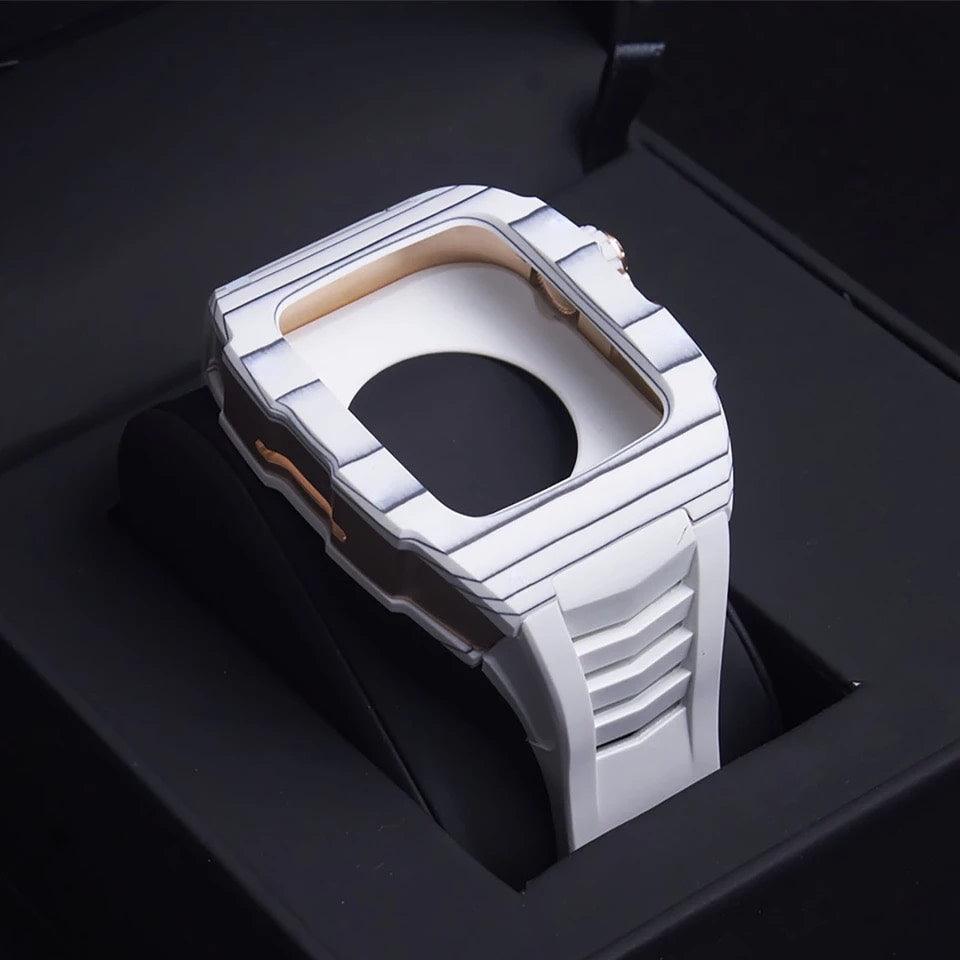 Apple Watch Case - White Raw Titanium - ZIVRRI.COM