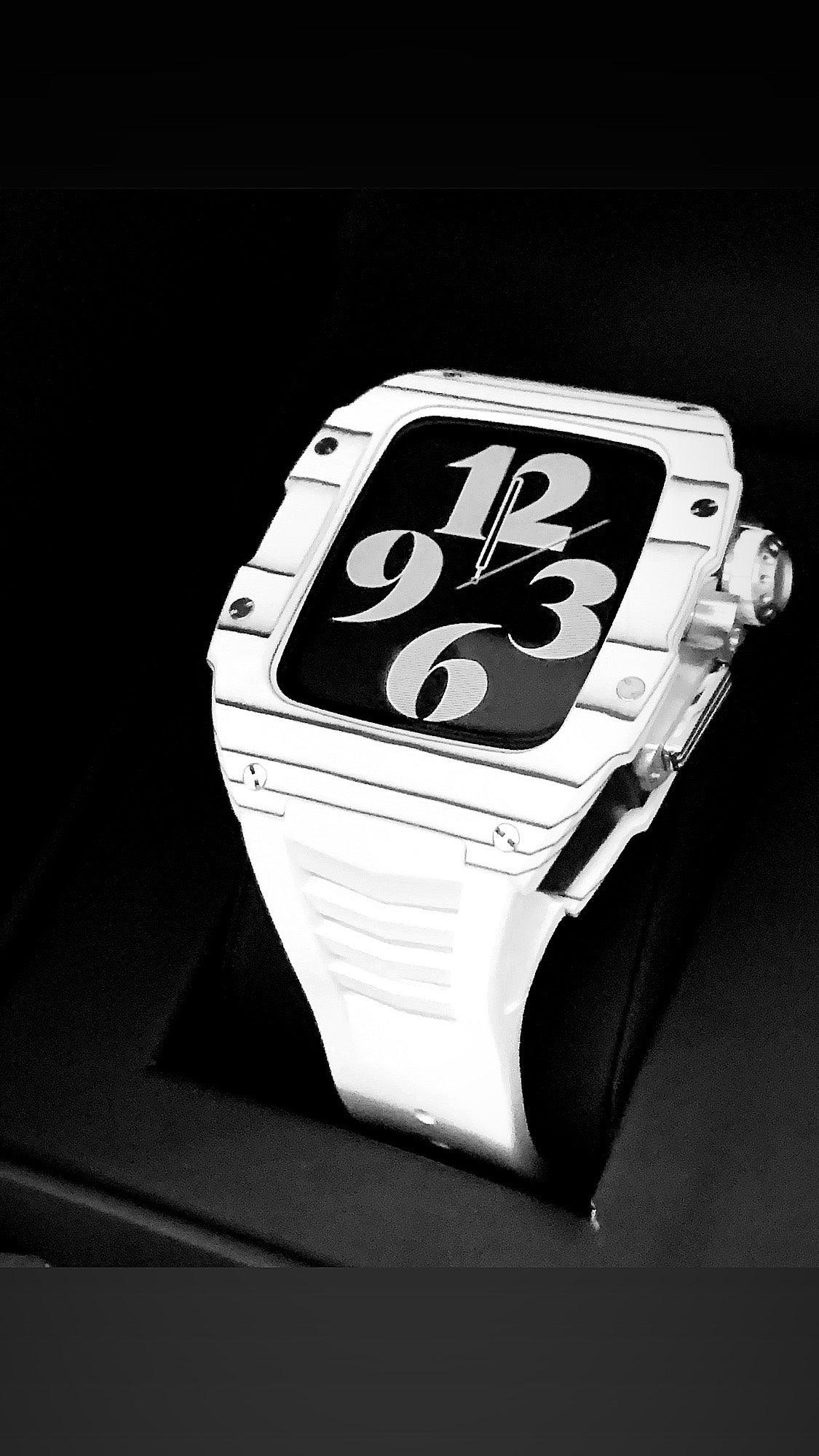 Apple Watch Case - White Raw Titanium - ZIVRRI.COM